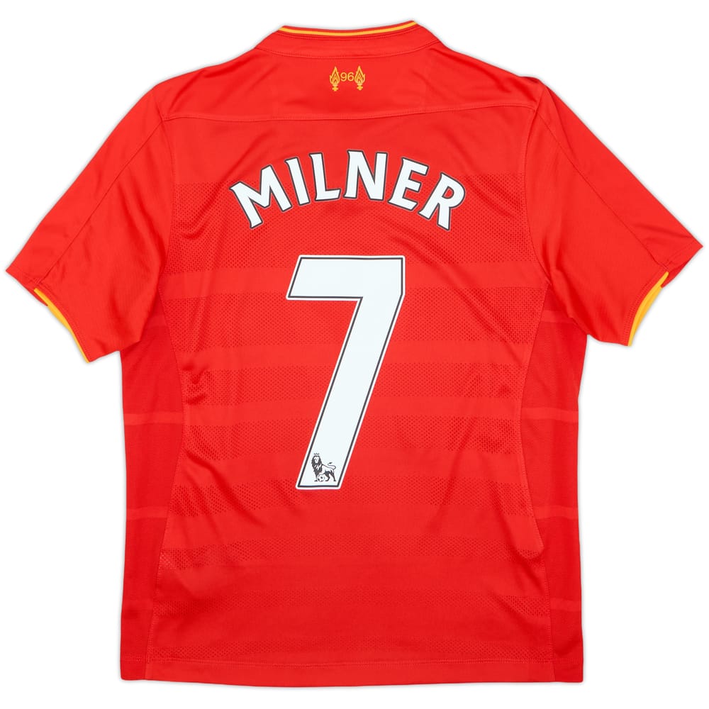 2016-17 Liverpool Home Shirt Milner #7 - 8/10 - (13-14 Years)
