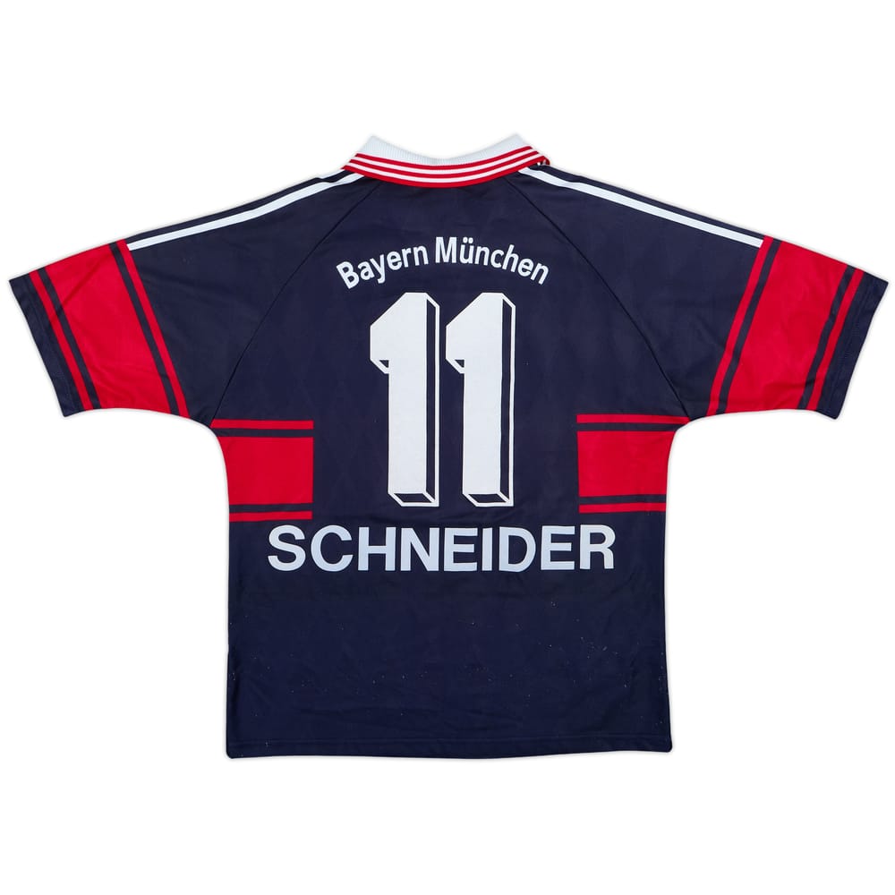 1997-99 Bayern Munich Home Shirt Schneider #11 - 8/10 - (15-16 Years)