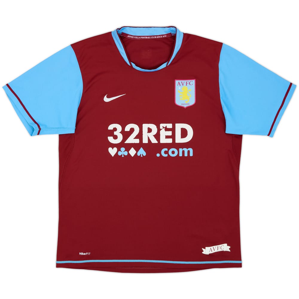 2007-08 Aston Villa Home Shirt - 5/10 - (M)