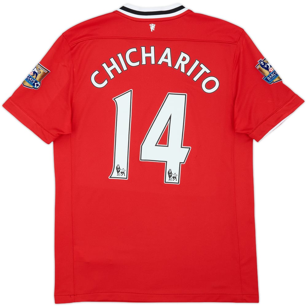 2011-12 Manchester United Home Shirt Chicharito #14 - 7/10 - (M)