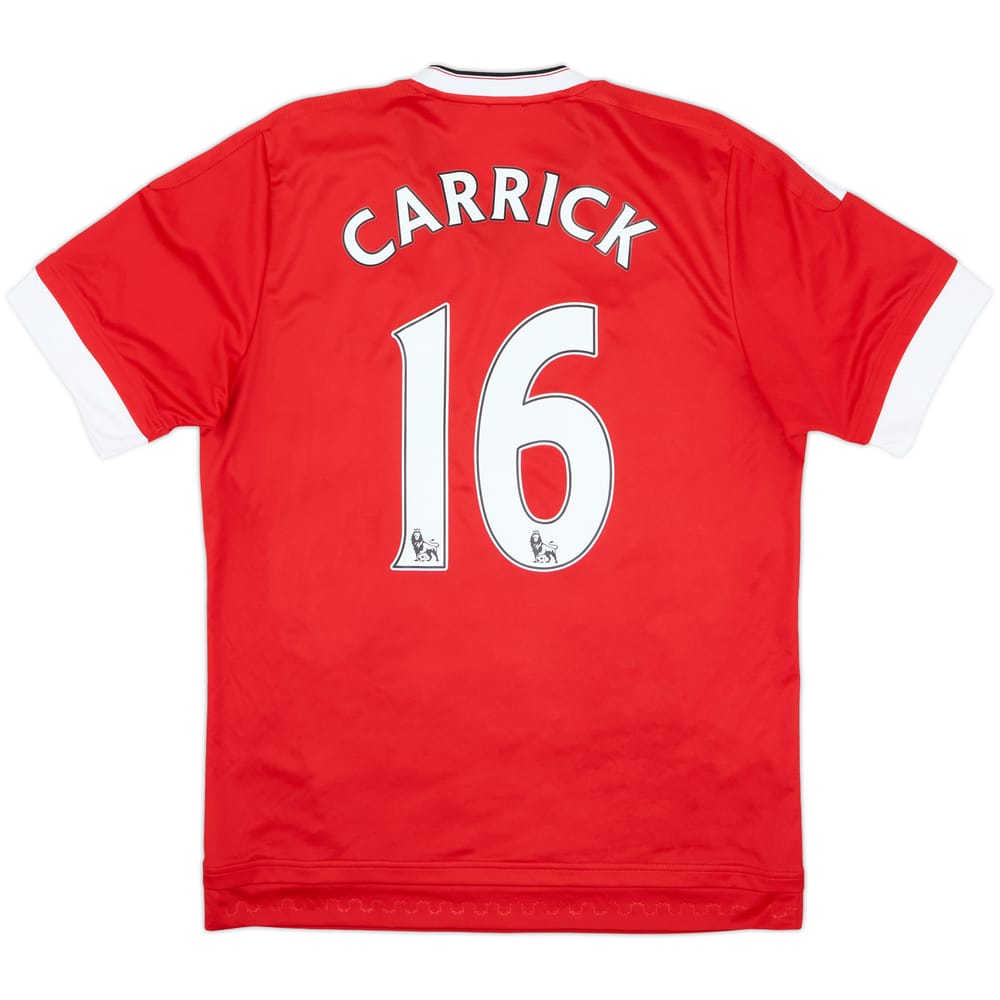 2015-16 Manchester United Home Shirt Carrick #16 - 6/10 - (M)
