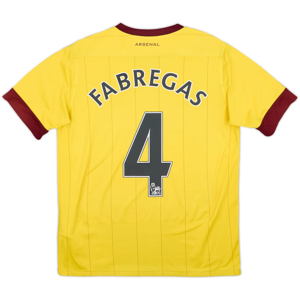 2010-13 Arsenal Away Shirt Fabregas #4 - 6/10 - (14-15 Years)