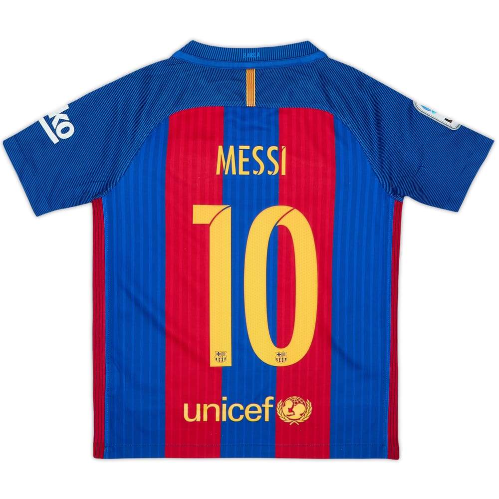 2016-17 Barcelona Home Shirt Messi #10 - 8/10 - (7-8 Years)