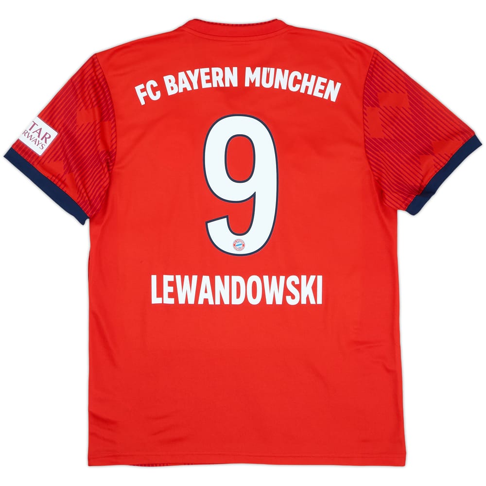 2018-19 Bayern Munich Home Shirt Lewandowski #9 - 8/10 - (M)