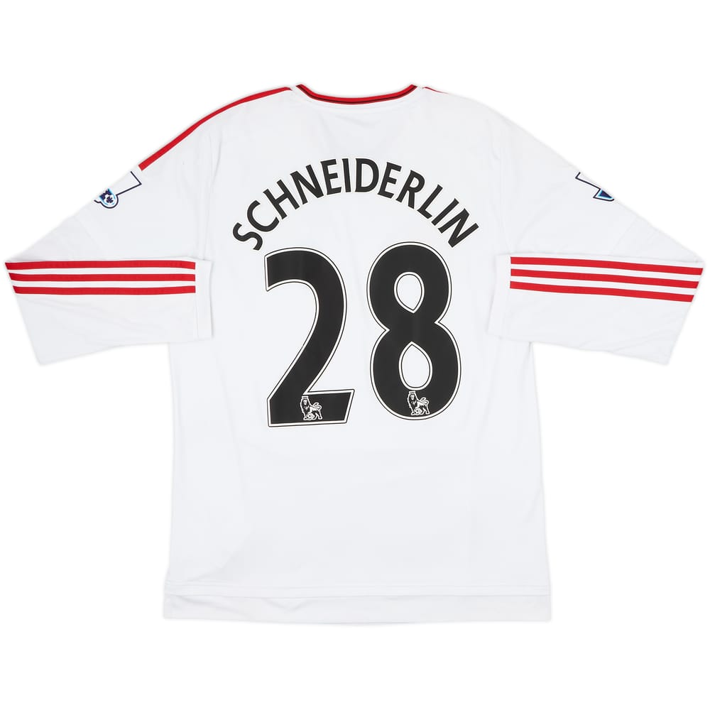 2015-16 Manchester United Away L/S Shirt Schneiderlin #28 - 7/10 - (L)