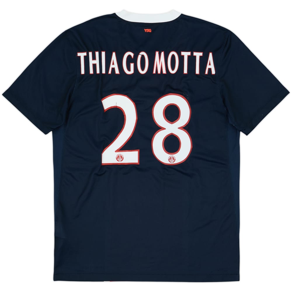 2011-12 Paris Saint-Germain Home Shirt Thiago Motta #28 - 6/10 - (M)