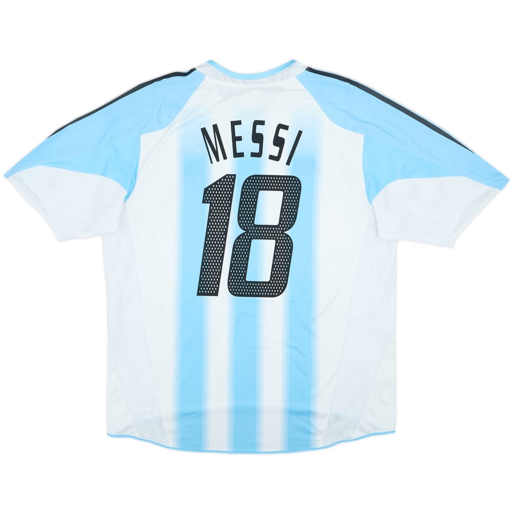 2004-05 Argentina Home Shirt Messi #18 - 8/10 - (XL)