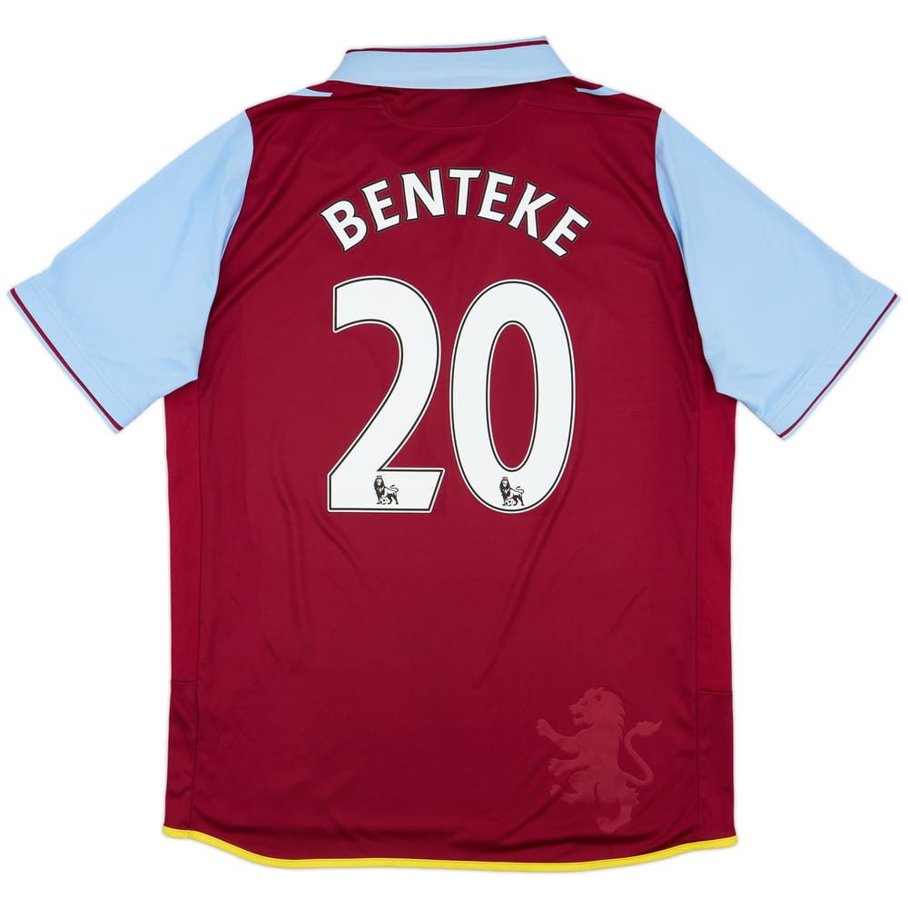 2012-13 Aston Villa Home Shirt Benteke #20 - 8/10 - (L)
