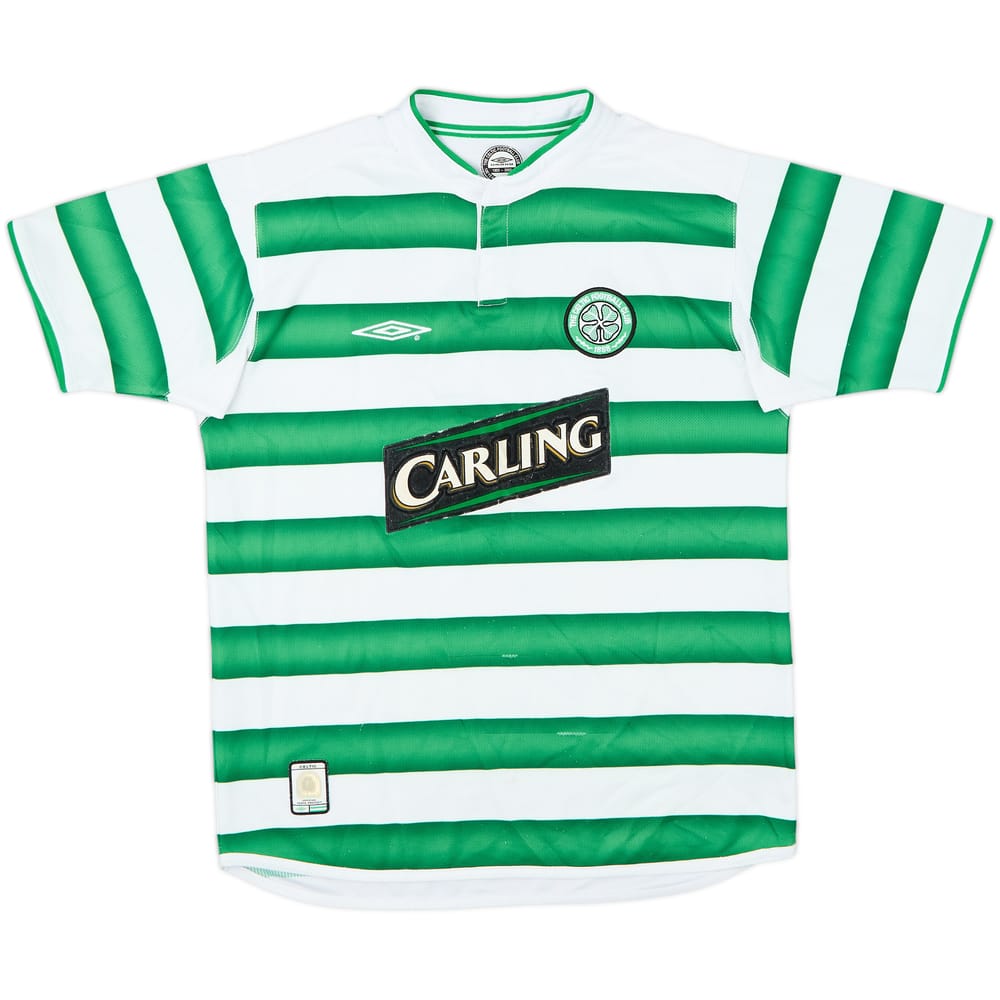 2003-04 Celtic Home Shirt - 5/10 - (L.Boys)