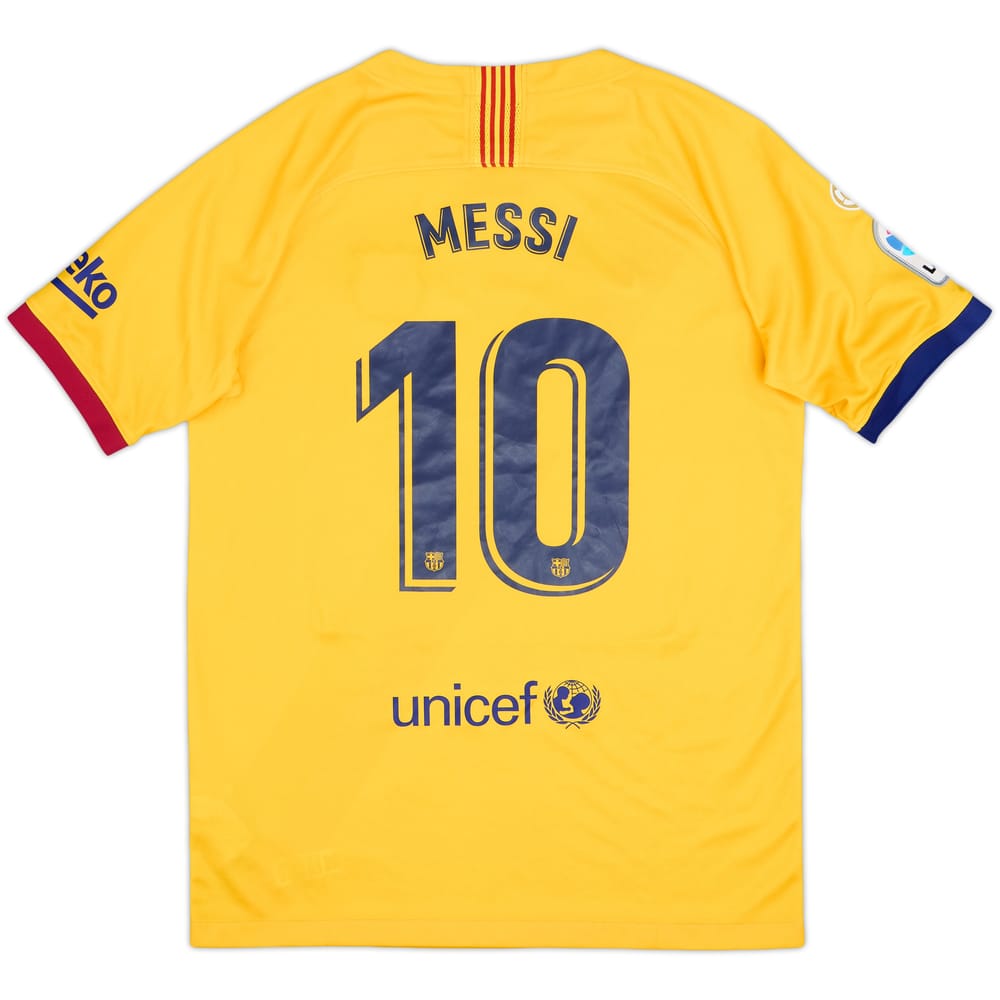 2019-20 Barcelona Away Shirt Messi #10 - 8/10 - (XL.Boys)