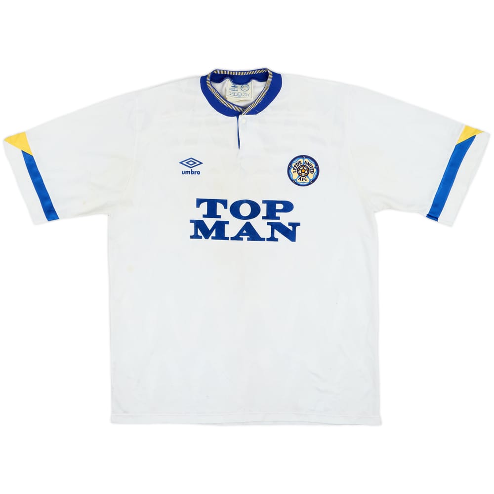 1990-91 Leeds United Home Shirt - 8/10 - (XL)