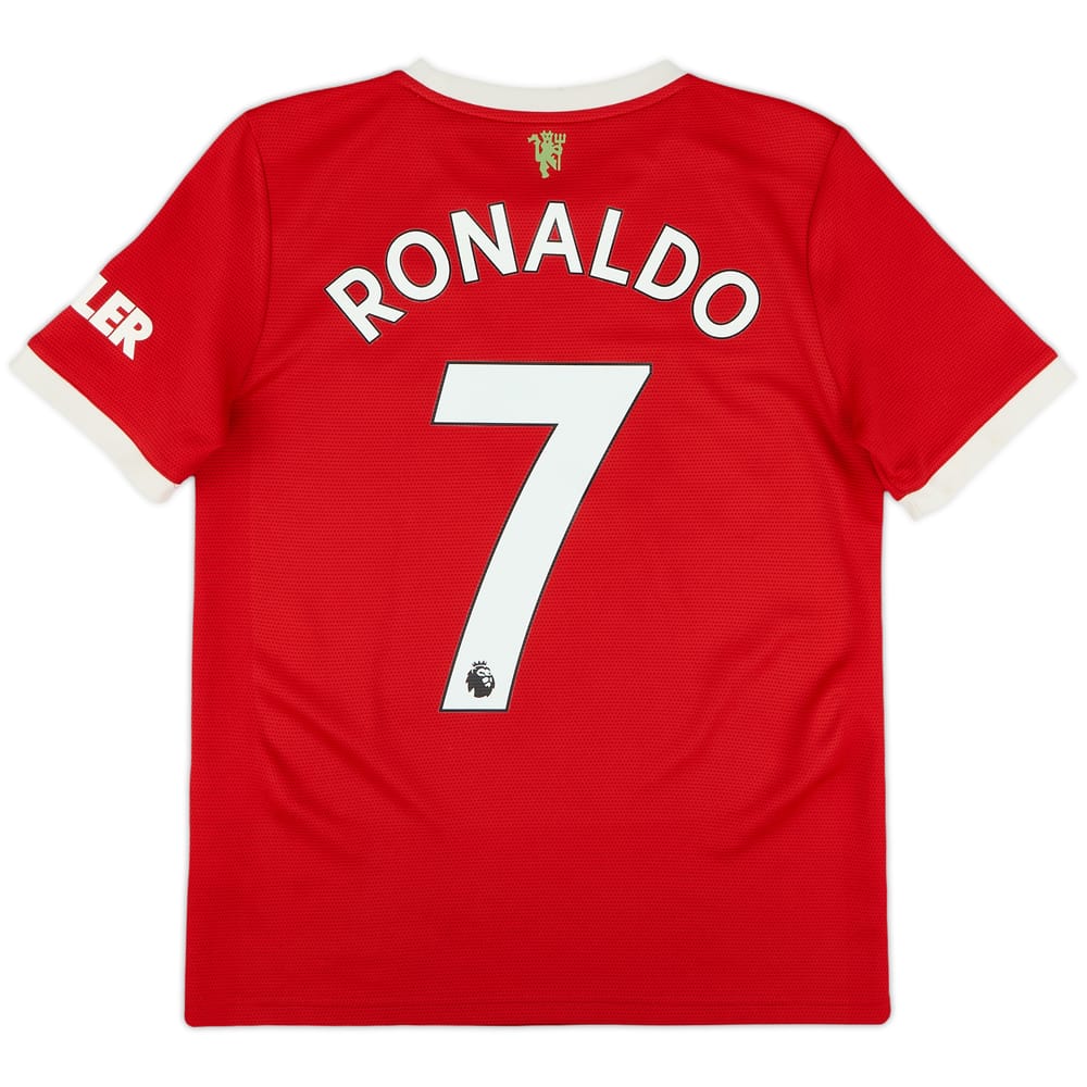 2021-22 Manchester United Home Shirt Ronaldo #7 - 8/10 - (L.Boys)