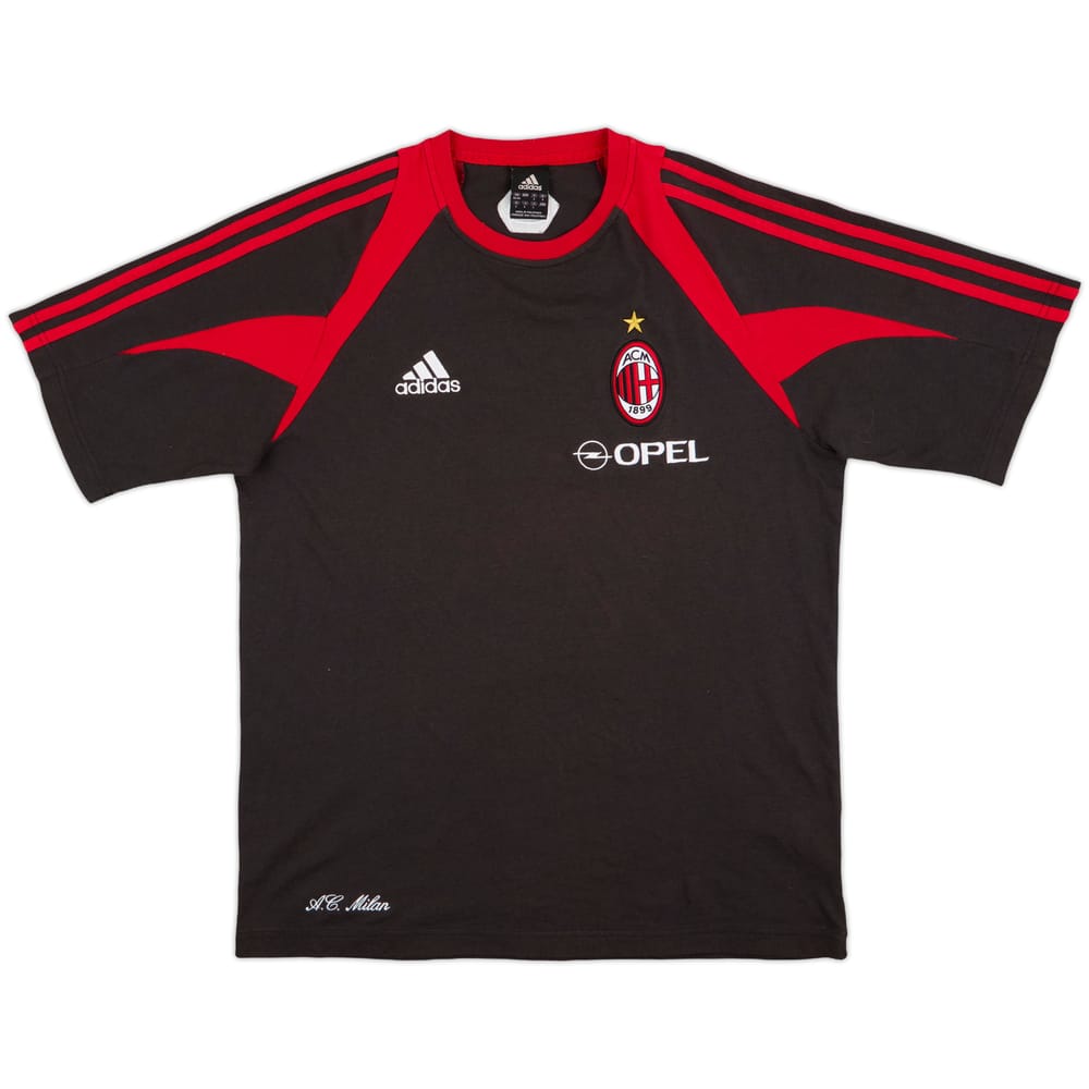 2004-05 AC Milan adidas Cotton Tee - 9/10 - (M)