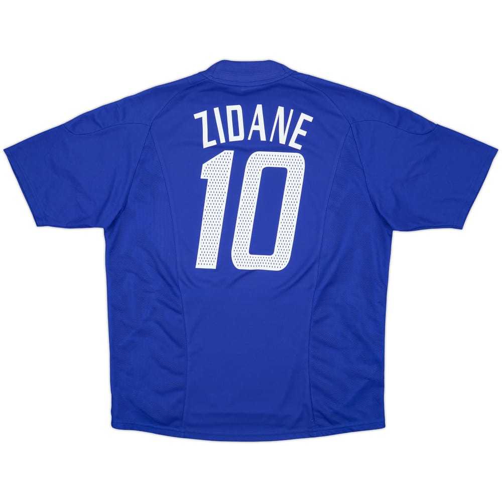 2002-04 France Home Shirt Zidane #10 - 6/10 - (XL)
