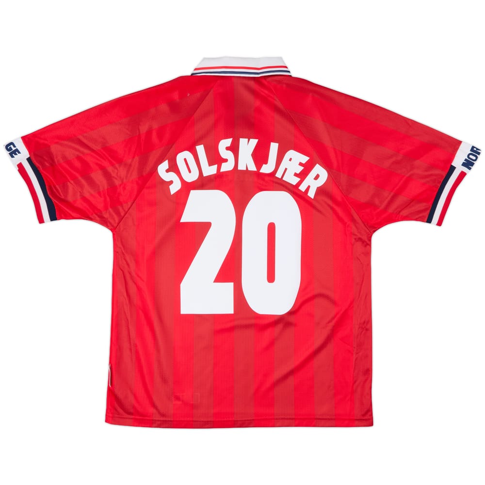 1998-00 Norway Home Shirt Solskjaer #20 - 8/10 - (M)