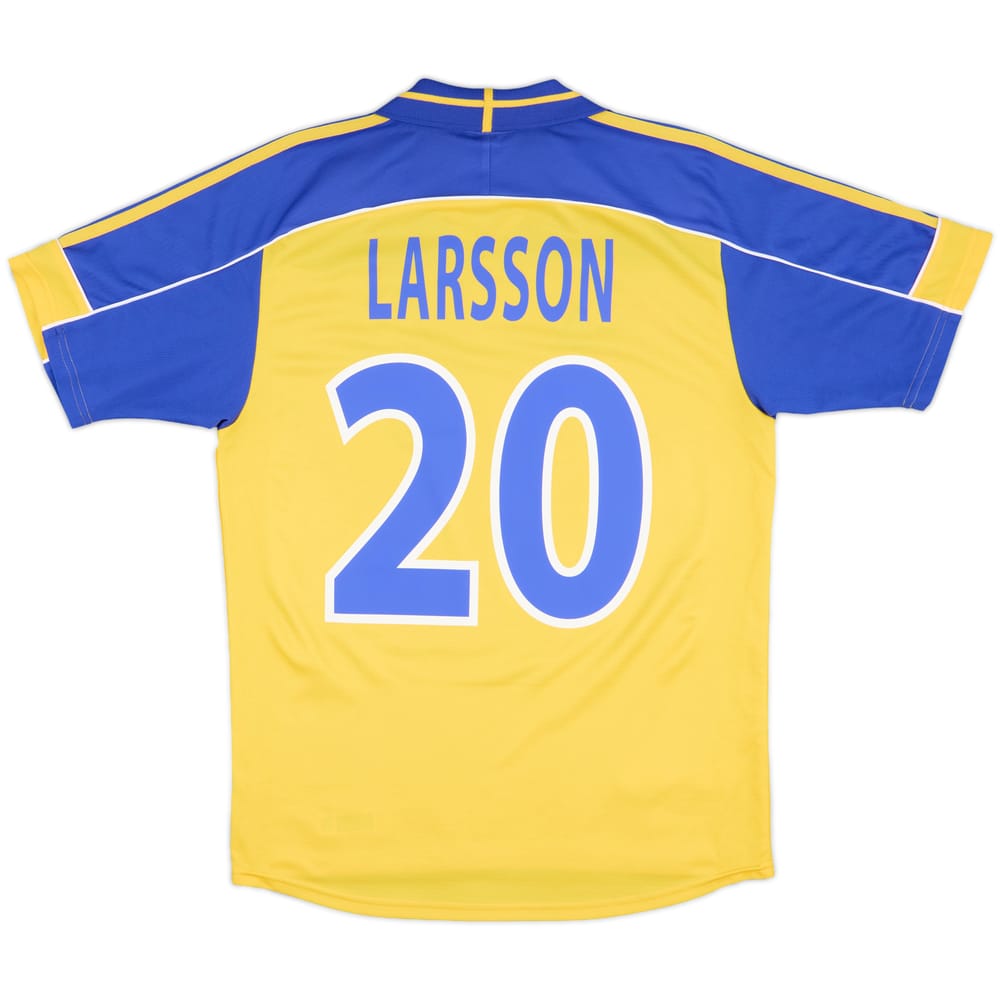 2000-02 Sweden Home Shirt Larsson #20 - 9/10 - (S)