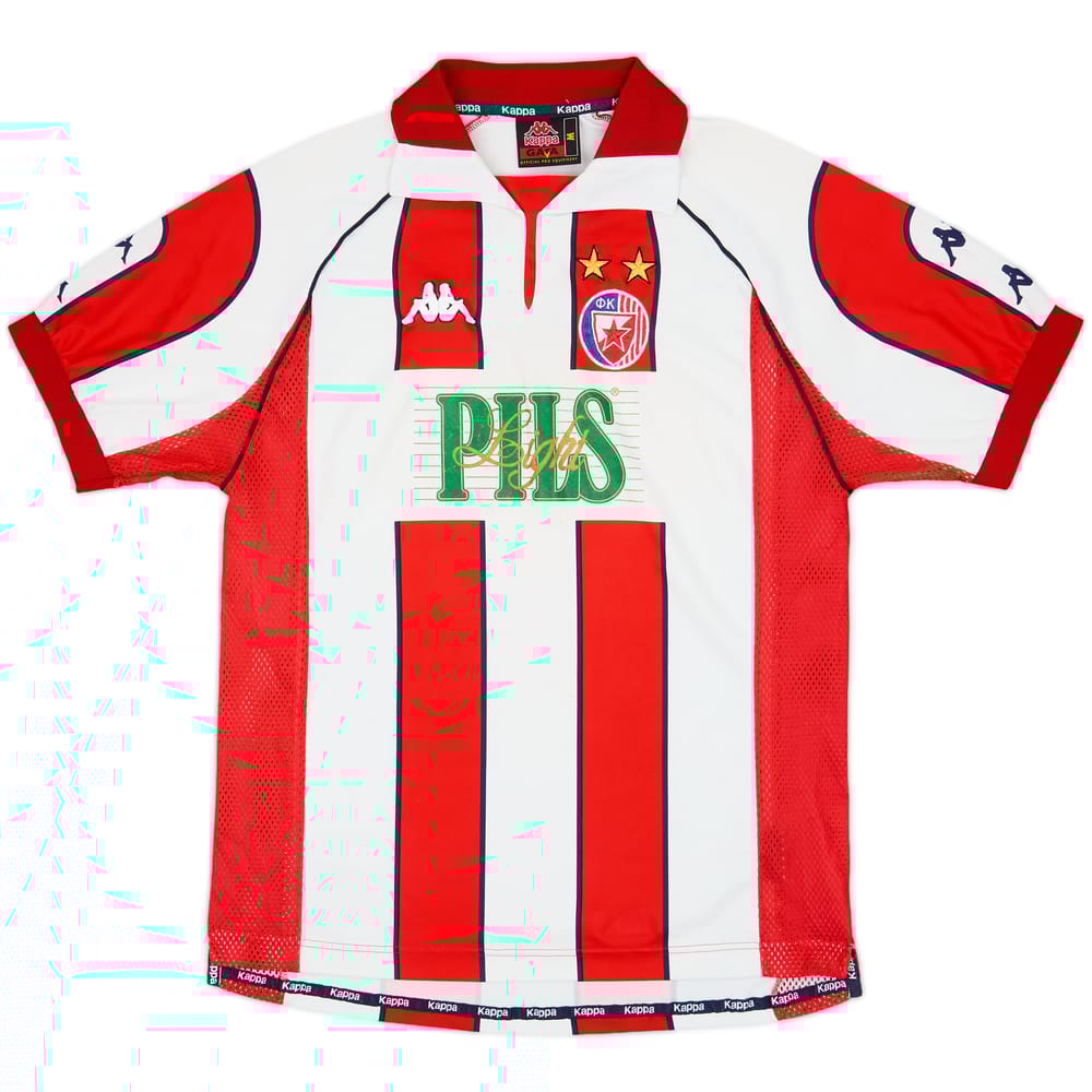 1999-00 Red Star Belgrade Home Shirt - 6/10 - (M)
