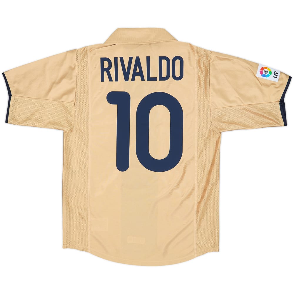 2001-03 Barcelona Away Shirt Rivaldo #10 - 9/10 - (S)