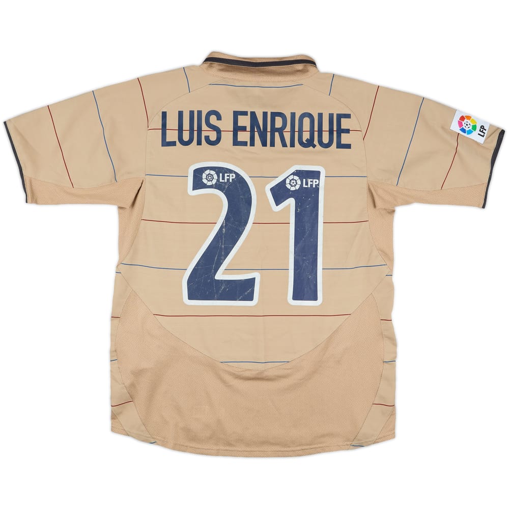 2003-05 Barcelona Away Shirt Luis Enrique #21 - 6/10 - (XL.Boys)