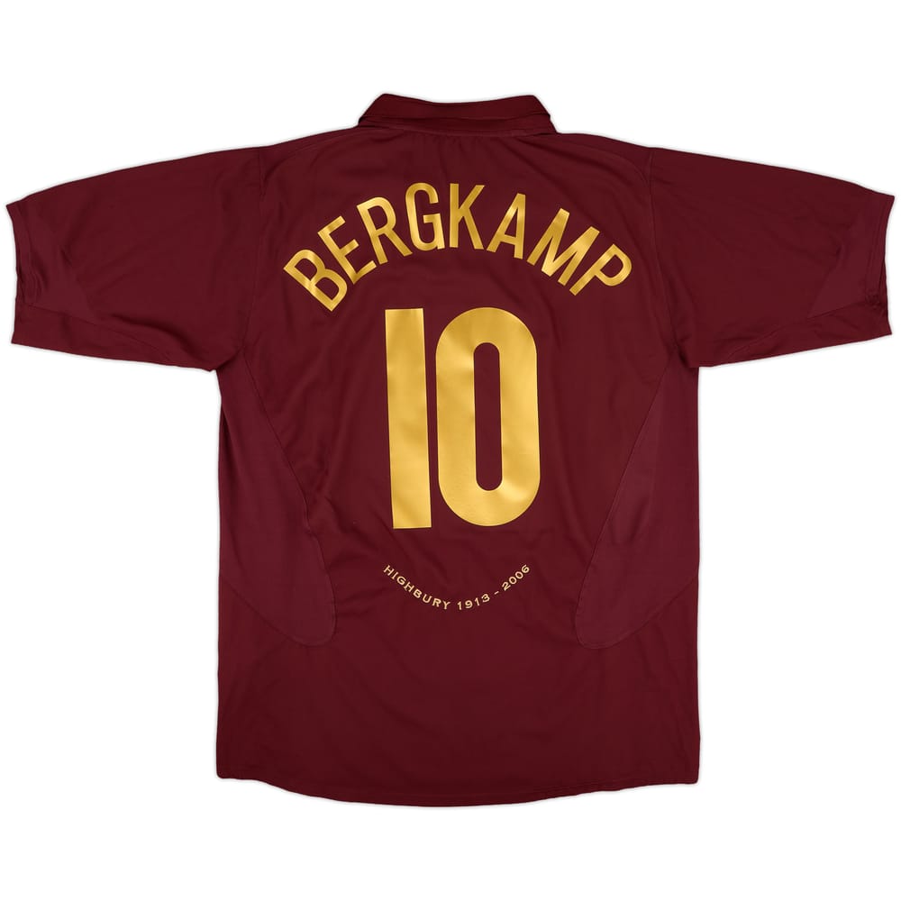 2005-06 Arsenal Home Shirt Bergkamp #10 - 10/10 - (XL)