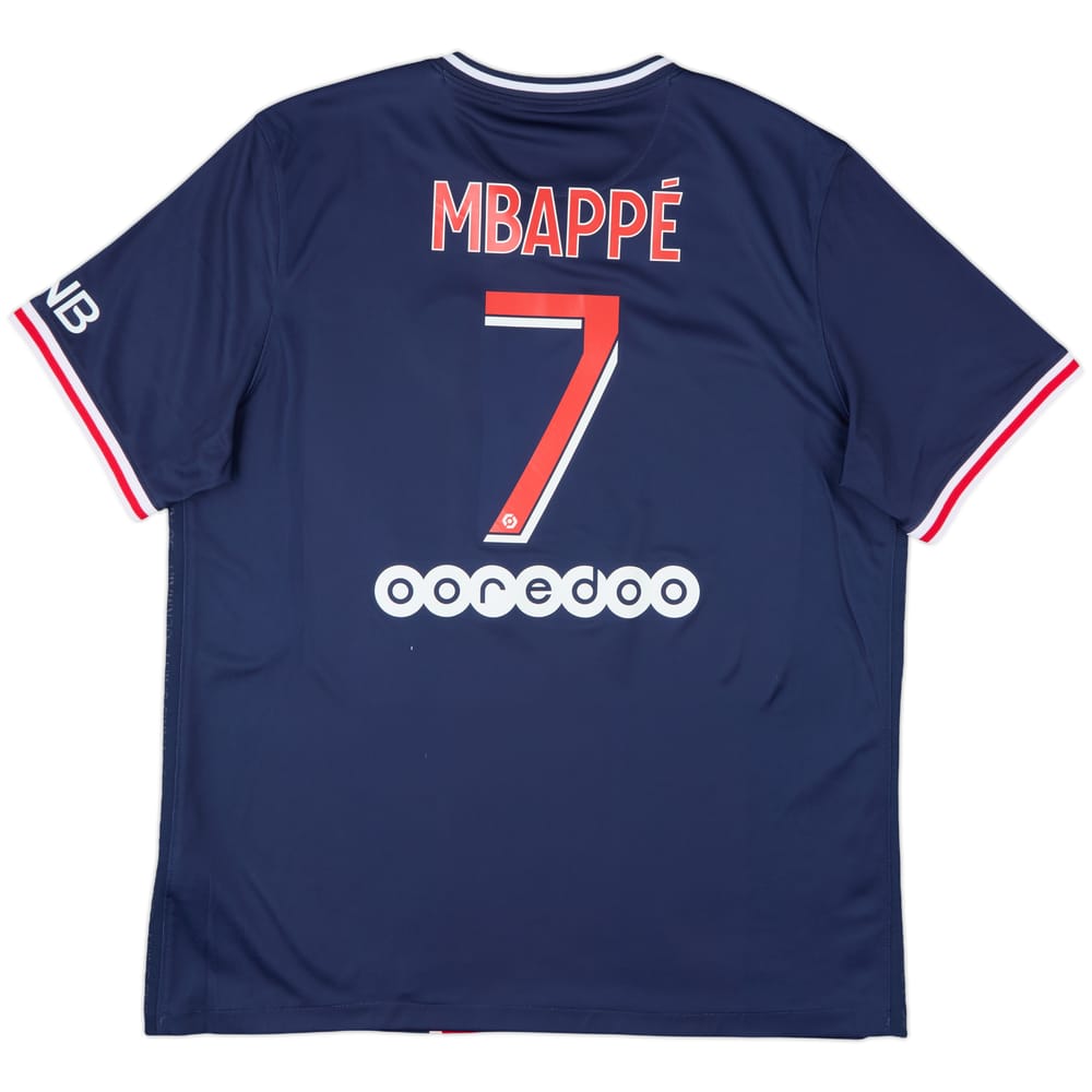 2020-21 Paris Saint-Germain Home Shirt Mbappe #7 - 7/10 - (XL)