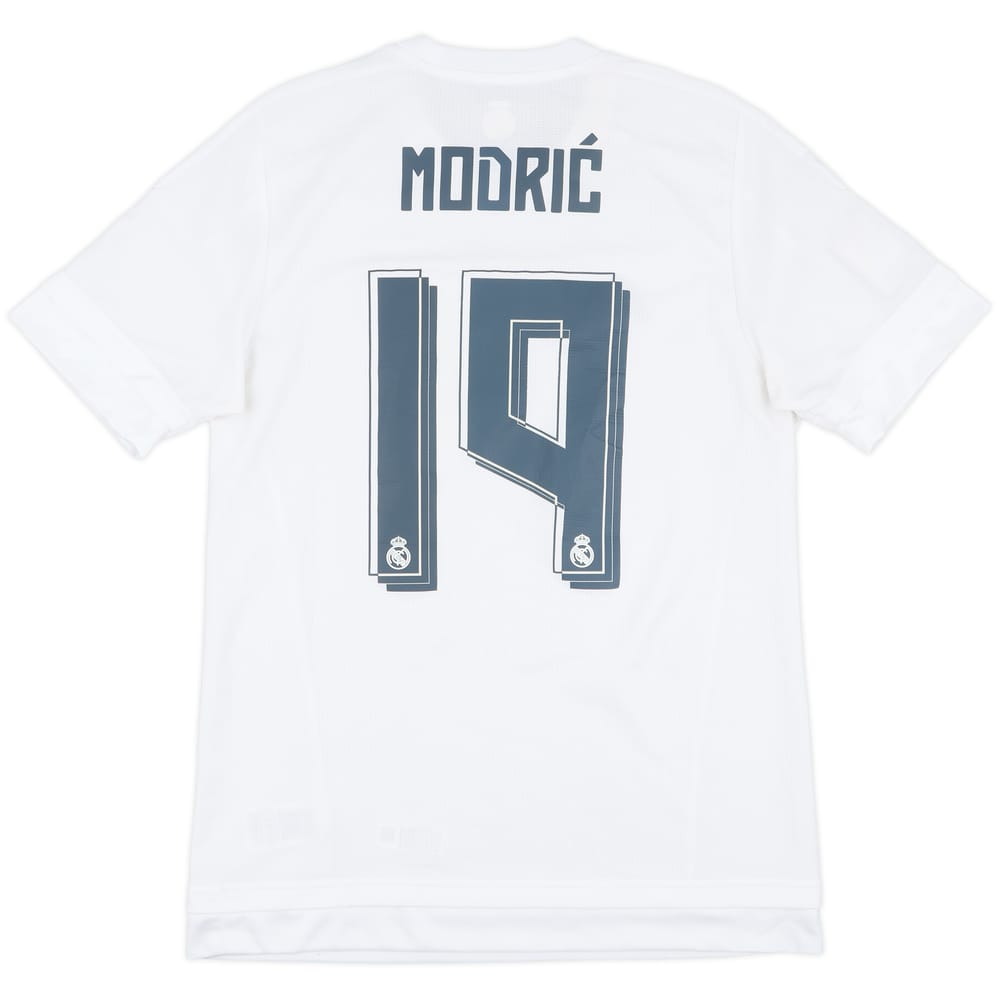 2015-16 Real Madrid Home Shirt Modric #19 - 8/10 - (M)