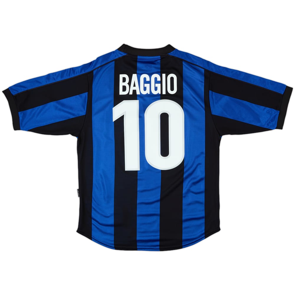 1999-00 Inter Milan Home Shirt Baggio #10 - 8/10 - (S)
