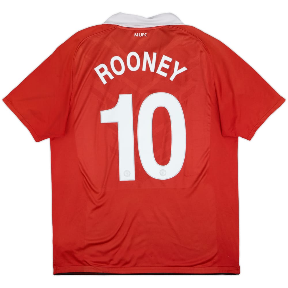 2010-11 Manchester United Home Shirt Rooney #10 - 6/10 - (L)