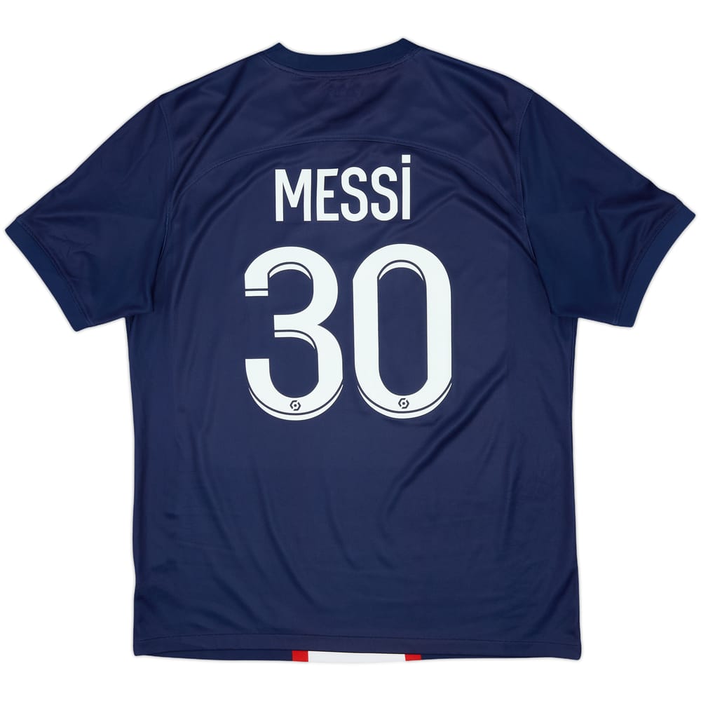 2022-23 Paris Saint-Germain Home Shirt Messi #30 - 7/10 - (L)