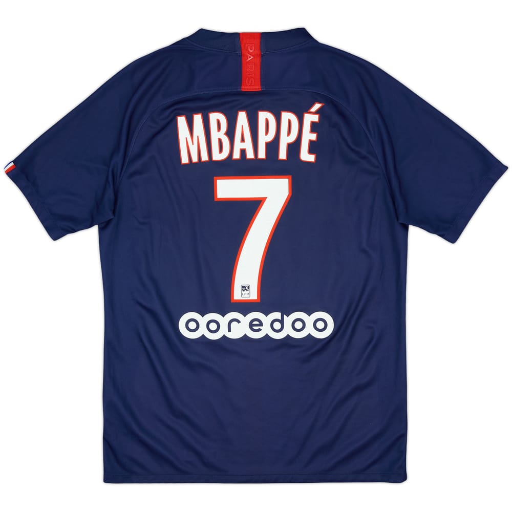 2019-20 Paris Saint-Germain Home Shirt Mbappe #7 - 8/10 - (M)