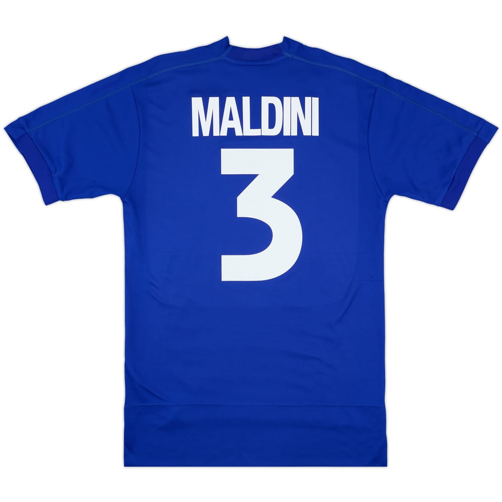 1998-99 Italy Home Shirt Maldini #3 - 9/10 - (M)