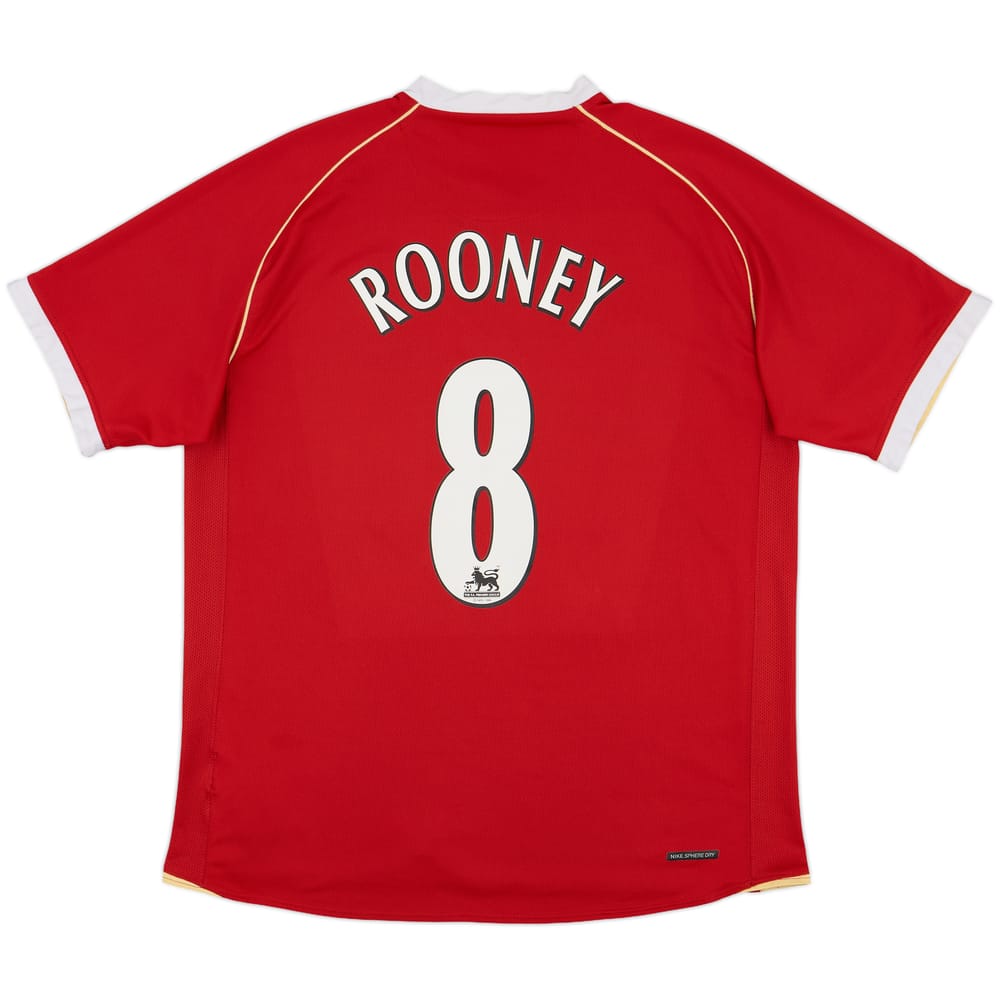 2006-07 Manchester United Home Shirt Rooney #8 - 8/10 - (L)
