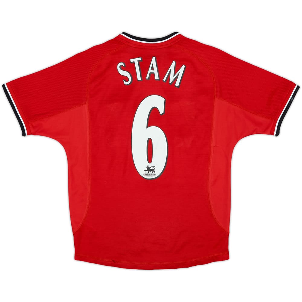 2000-02 Manchester United Home Shirt Stam #6 - 7/10 - (M.Boys)