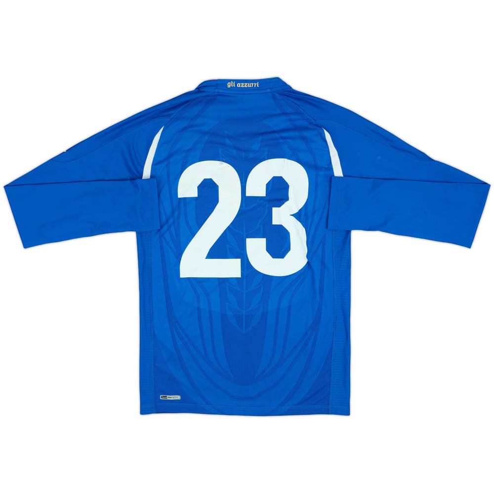 2010-12 Italy Player Issue Home L/S Shirt #23 (L)