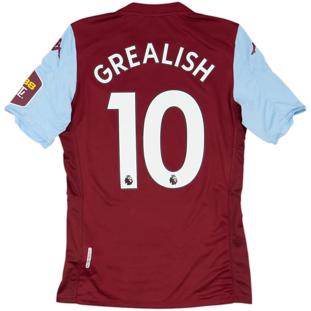 2019-20 Aston Villa Authentic Home Shirt Grealish #10 - 8/10 - (S)
