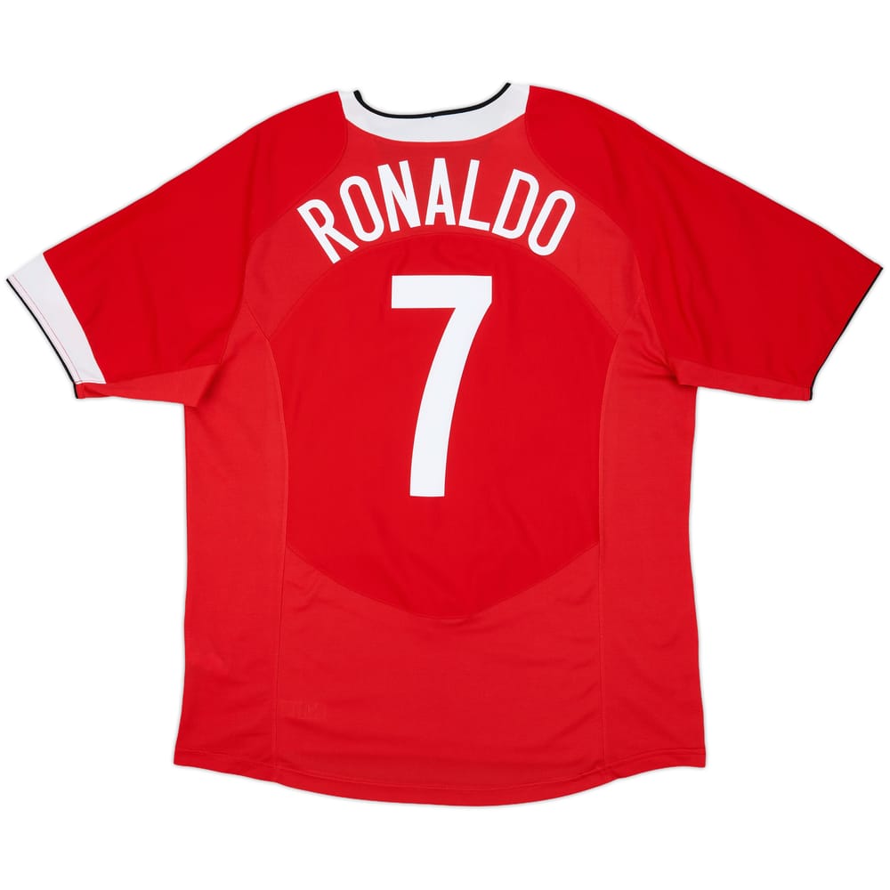 2004-06 Manchester United Home Shirt Ronaldo #7 - 8/10 - (XL)