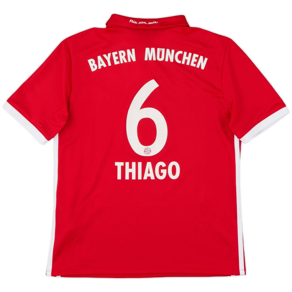 2016-17 Bayern Munich Home Shirt Thiago #6 - 8/10 - (M.Boys)