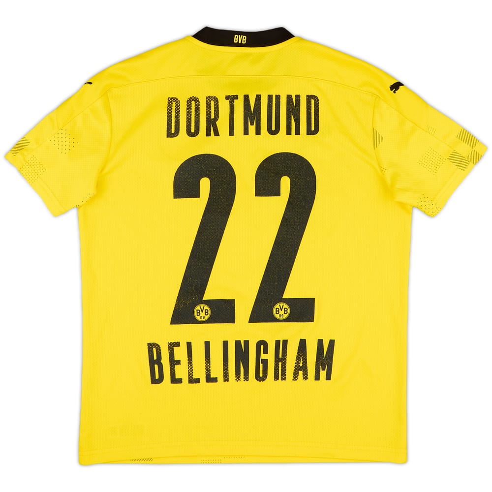 2020-21 Borussia Dortmund European Home Shirt Bellingham #22 - 6/10 - (L.Boys)