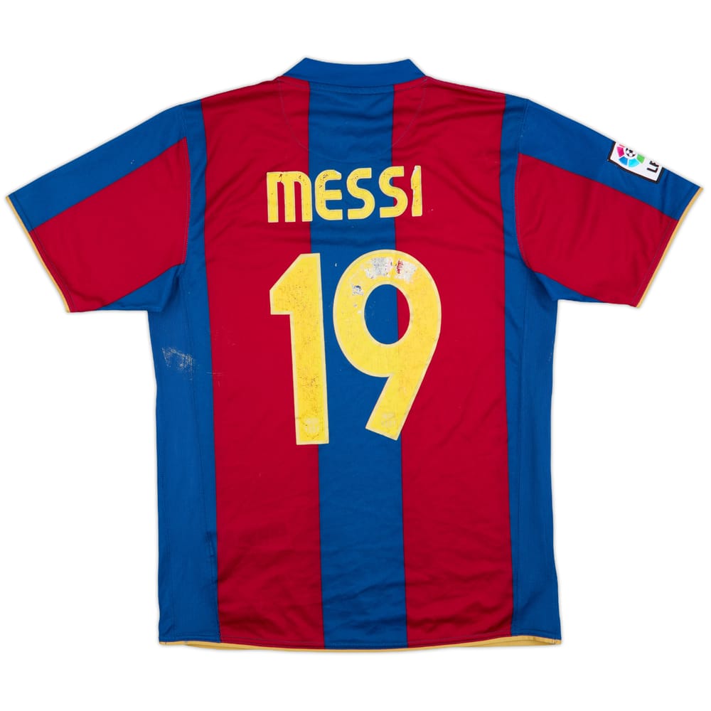 2007-08 Barcelona Home Shirt Messi #19 - 5/10 - (M)