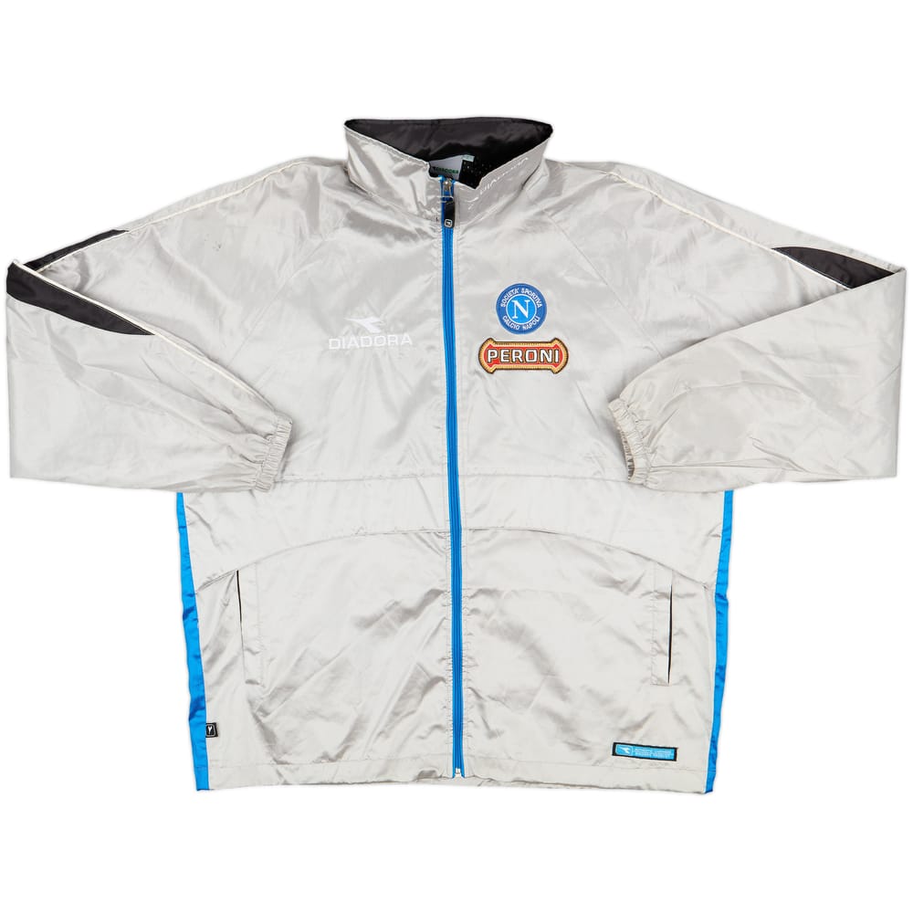 2001-02 Napoli Diadora Hooded Rain Jacket - 8/10 - (L)