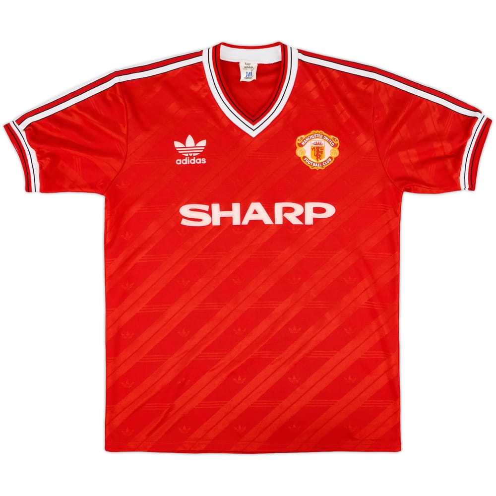 1986-88 Manchester United Home Shirt - 10/10 - (L)