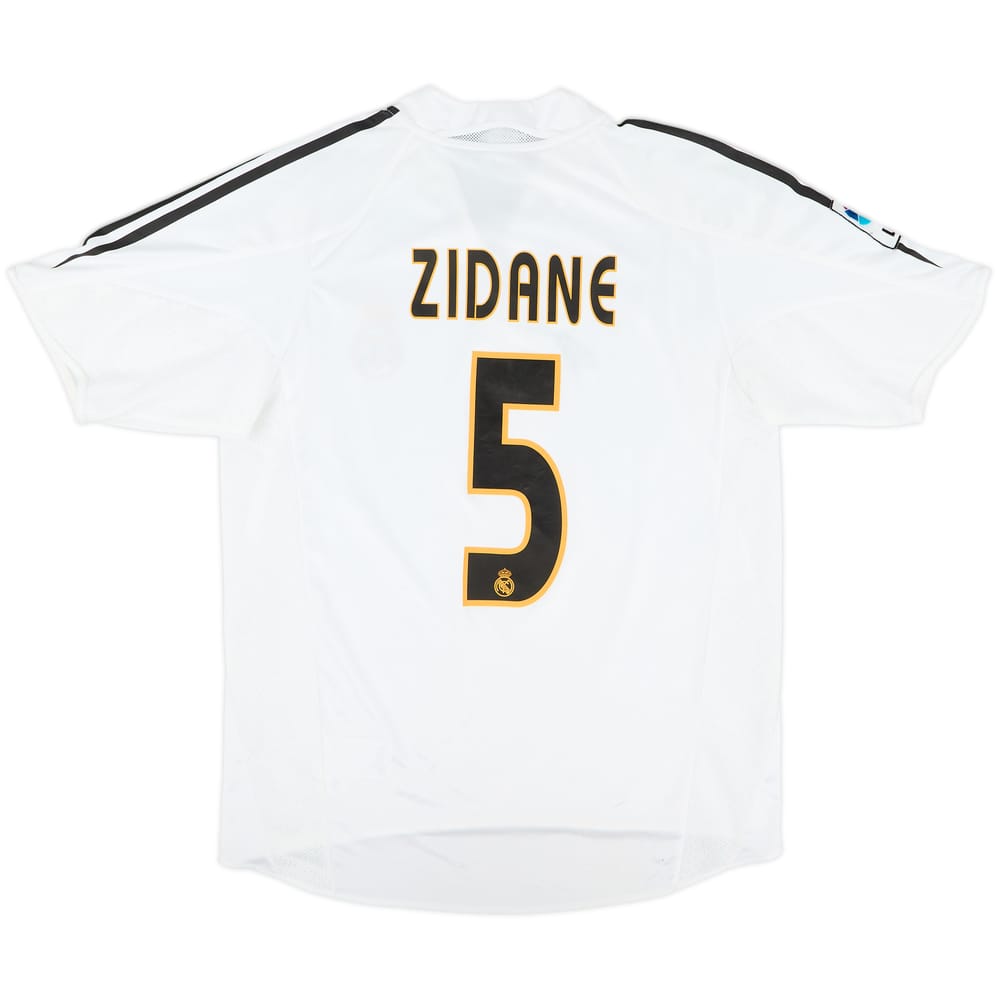 2004-05 Real Madrid Home Shirt Zidane #5 - 7/10 - (S)