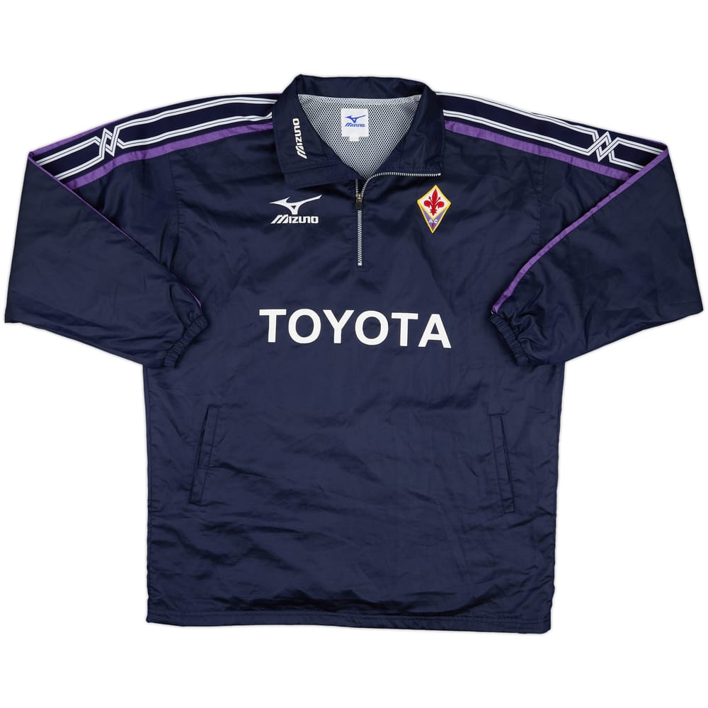 2001-02 Fiorentina Mizuno 1/4 Zip Drill Top - 7/10 - (XXL)