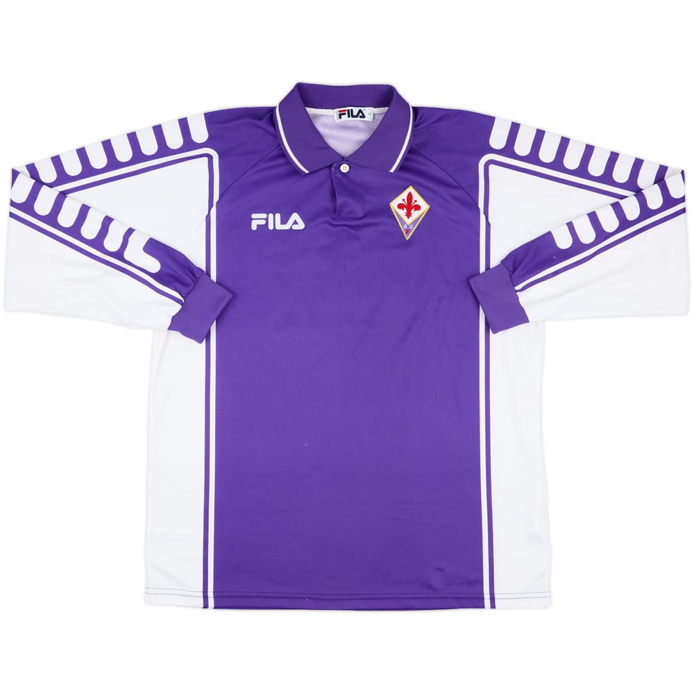 1999-00 Fiorentina Player Issue Home L/S Shirt #16 - 8/10 - (XL)