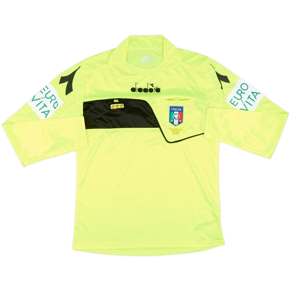 2017-18 Italy Diadora Referee L/S Shirt - 9/10 - (S)