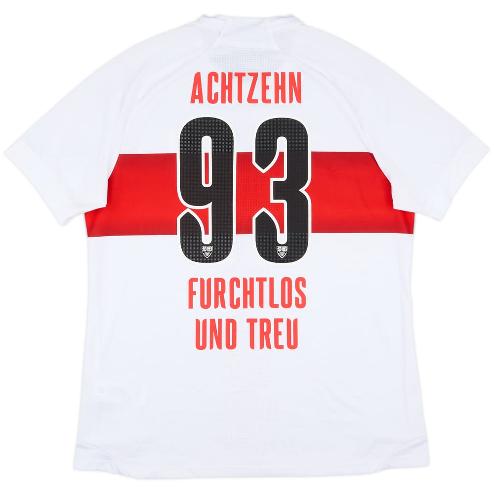 2019-20 Stuttgart Home Shirt Achtzehn Furchtlos und Treu #93 - 8/10 - (L)