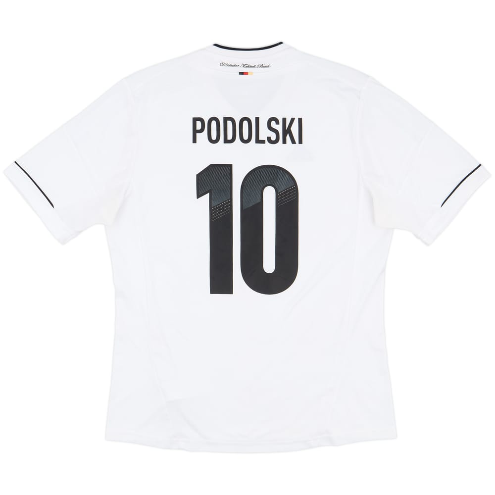 2012-13 Germany Home Shirt Podolski #10 - 4/10 - (L)