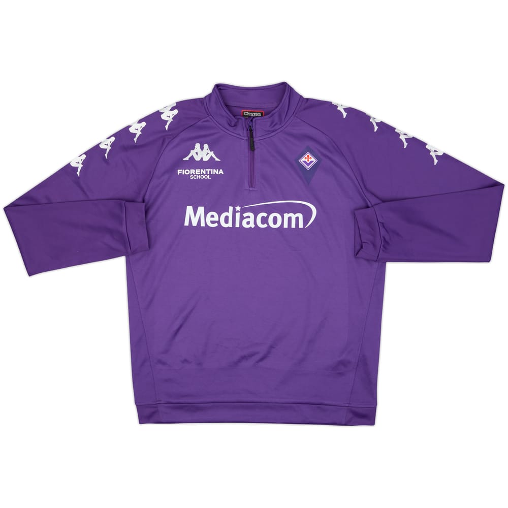 2020-21 Fiorentina School Kappa 1/4 Zip Drill Top - 8/10 - (L)