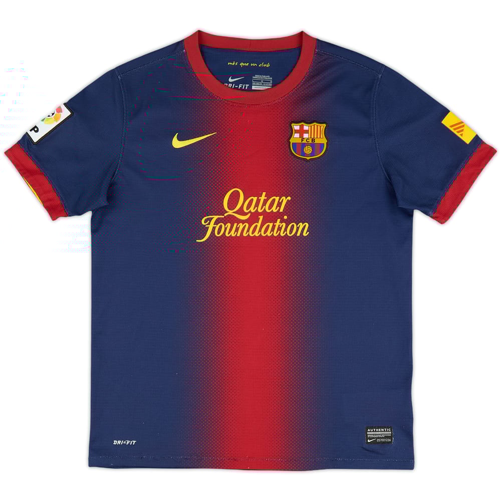2012-13 Barcelona Home Shirt - 8/10 - (L.Boys)