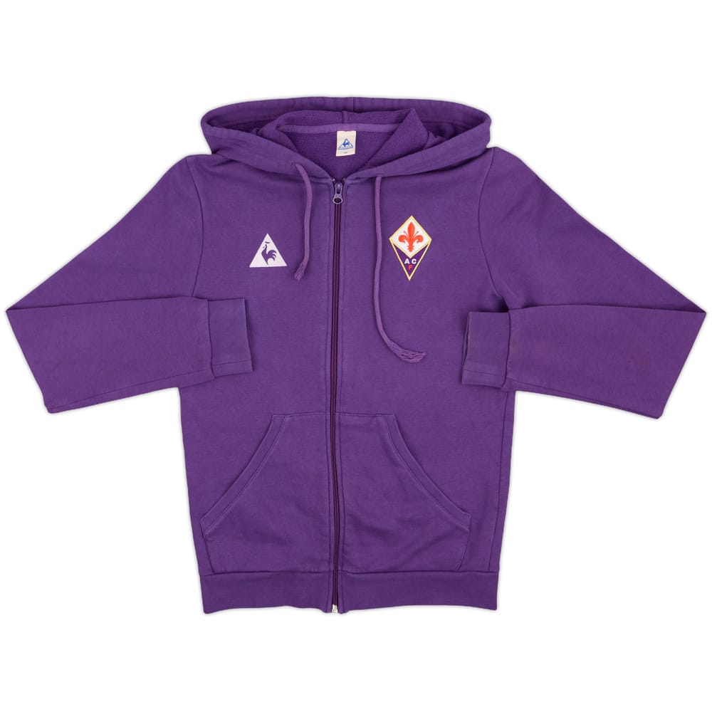 2016-17 Fiorentina Le Coq Sportif Zipped Hooded Sweat Top - 6/10 - (XS)